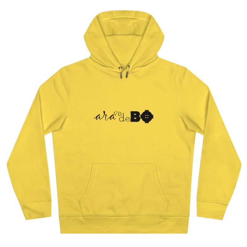 Sudadera con capucha King - Amarillo chispa - Camiseta unisex «Ara va de BÓ»