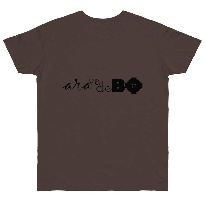 Camiseta punto liso - Marron oso - Camiseta unisex «Ara va de BÓ»
