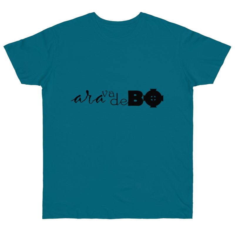 Camiseta punto liso - Azul diva - Camiseta unisex «Ara va de BÓ»