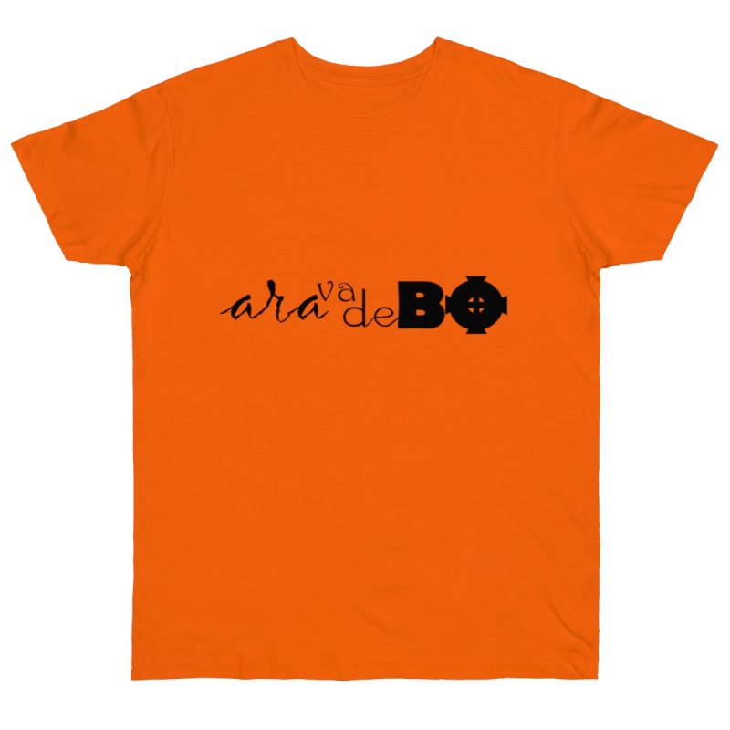 Camiseta punto liso - Naranja - Camiseta unisex «Ara va de BÓ»