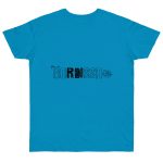 Camiseta punto liso - Azul atolon - Flor de bardissa Camiseta punto liso - Azul atolon - Flor de bardissa