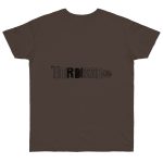 Camiseta punto liso - Marron oso - Flor de bardissa Camiseta punto liso - Marron oso - Flor de bardissa