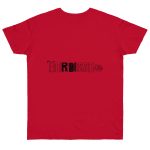 Camiseta punto liso - Rojo profundo - Flor de bardissa Camiseta punto liso - Rojo profundo - Flor de bardissa