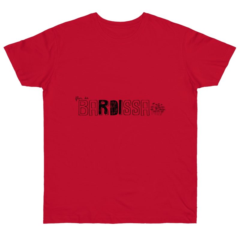 Camiseta punto liso - Rojo profundo - Flor de bardissa