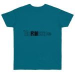 Camiseta punto liso - Azul diva - Flor de bardissa Camiseta punto liso - Azul diva - Flor de bardissa