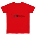 Camiseta punto liso - Rojo fuego - Flor de bardissa Camiseta punto liso - Rojo fuego - Flor de bardissa