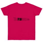Camiseta punto liso - Fucsia - Flor de bardissa Camiseta punto liso - Fucsia - Flor de bardissa