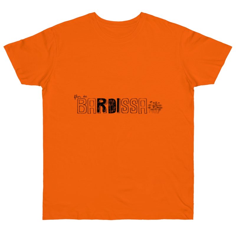 Camiseta punto liso - Naranja - Flor de bardissa