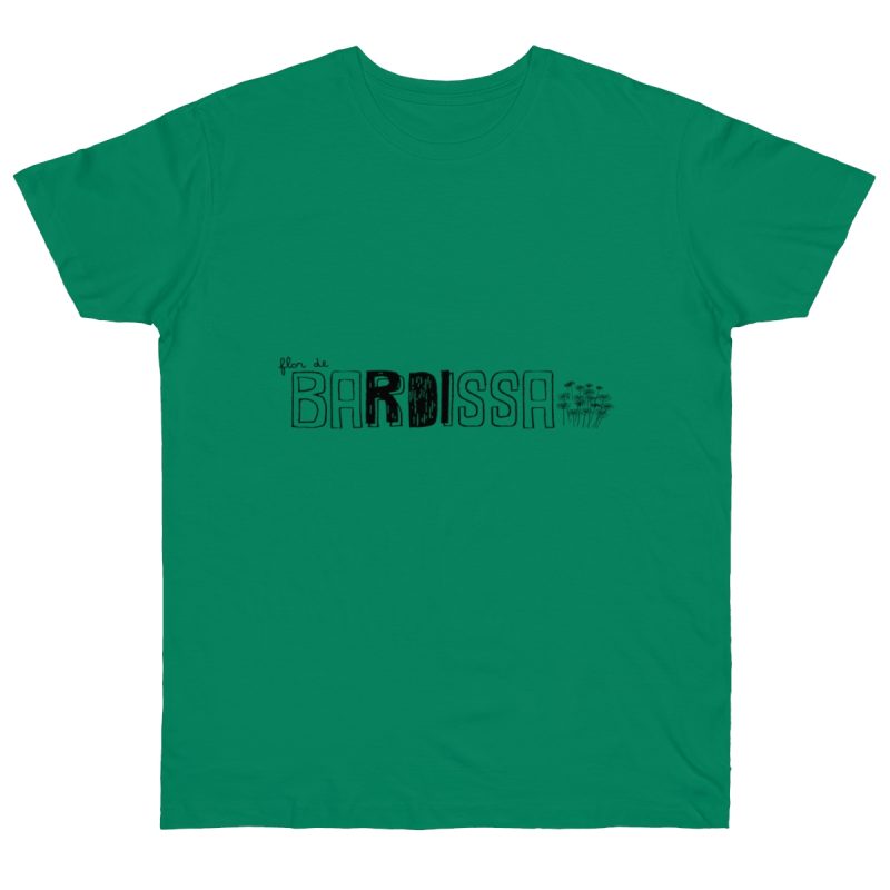 Camiseta punto liso - Verde Kelly - Flor de bardissa