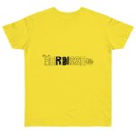 Camiseta punto liso - Amarillo solar - Flor de bardissa Camiseta punto liso - Amarillo solar - Flor de bardissa