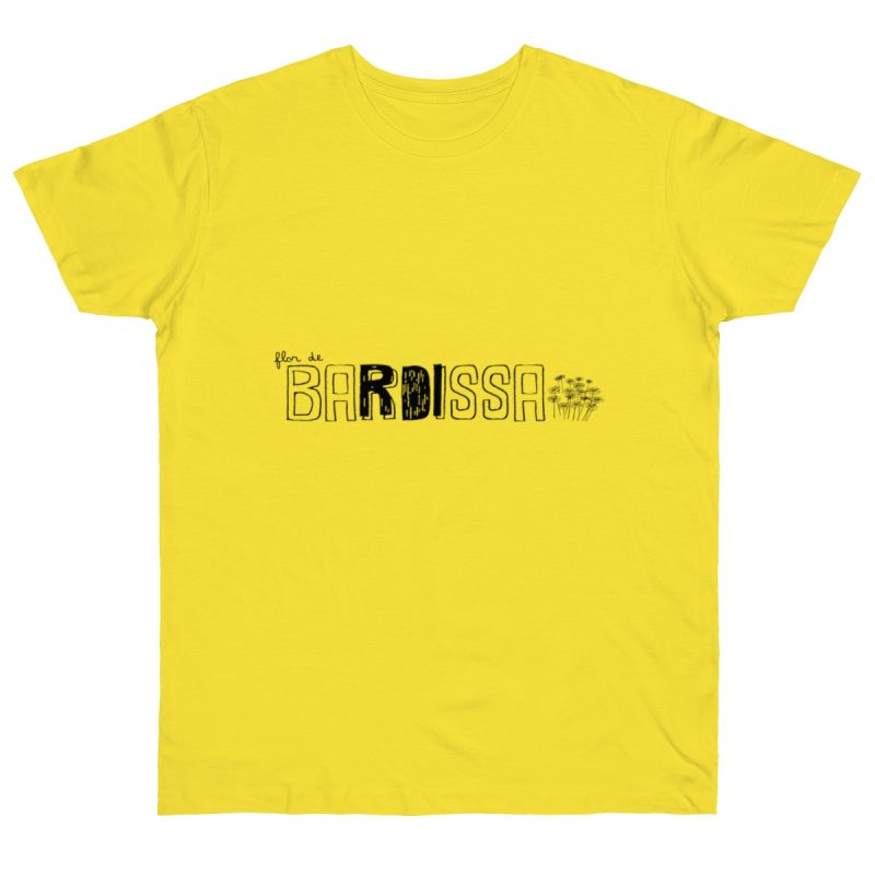 Camiseta punto liso - Amarillo solar - Flor de bardissa