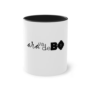 Taza bicolor - Negro - Camiseta unisex «Ara va de BÓ»
