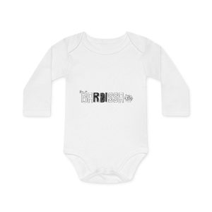 Body bebe manga larga organico - Blanco - Flor de bardissa