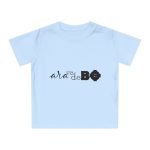 Camiseta de bebe - Azul empolvado - Camiseta unisex «Ara va de BÓ»
