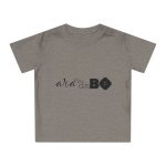 Camiseta de bebe - Gris jaspeado melange - Camiseta unisex «Ara va de BÓ»