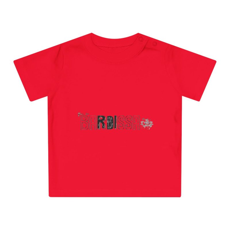 Camiseta de bebe - Rojo - Flor de bardissa