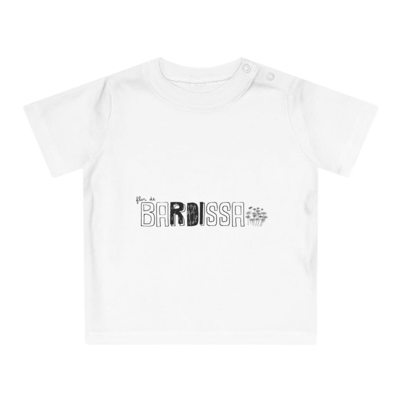 Camiseta de bebe - Blanco - Flor de bardissa