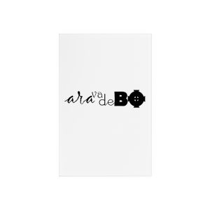 Cartel de metacrilato con soporte - Camiseta unisex «Ara va de BÓ»