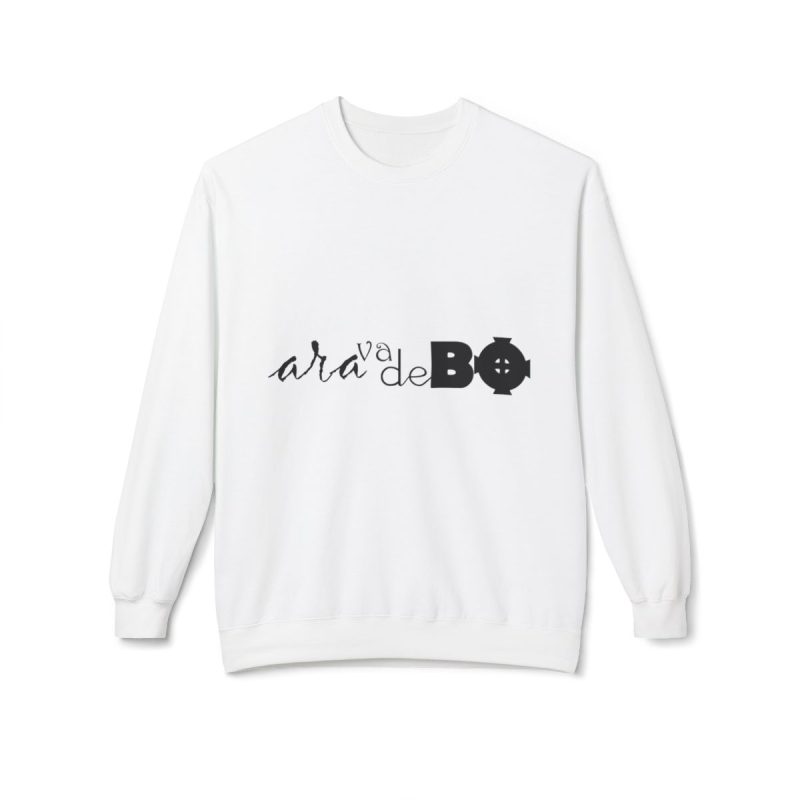 Sudadera Softstyle cuello redondo - Blanco - Camiseta unisex «Ara va de BÓ»