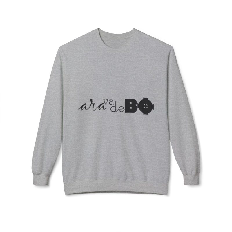 Sudadera Softstyle cuello redondo - Gris deportivo - Camiseta unisex «Ara va de BÓ»