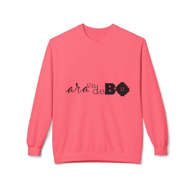 Sudadera Softstyle cuello redondo - Rosa limonada - Camiseta unisex «Ara va de BÓ»