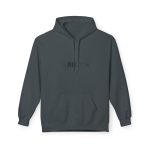 Sudadera Softstyle con capucha - Gris oscuro jaspeado - Flor de bardissa