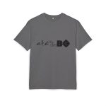 Camiseta oversize gruesa - Gris marengo jaspeado - Camiseta unisex «Ara va de BÓ»