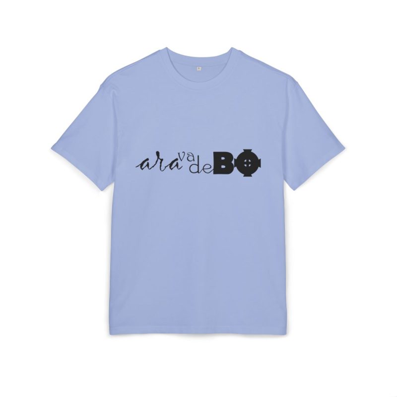 Camiseta oversize gruesa - Azul violeta - Camiseta unisex «Ara va de BÓ»