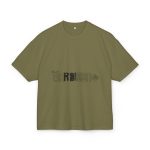 Camiseta box ultra gruesa - Verde oliva - Flor de bardissa