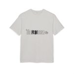 Camiseta oversize gruesa - Gris jaspeado claro - Flor de bardissa