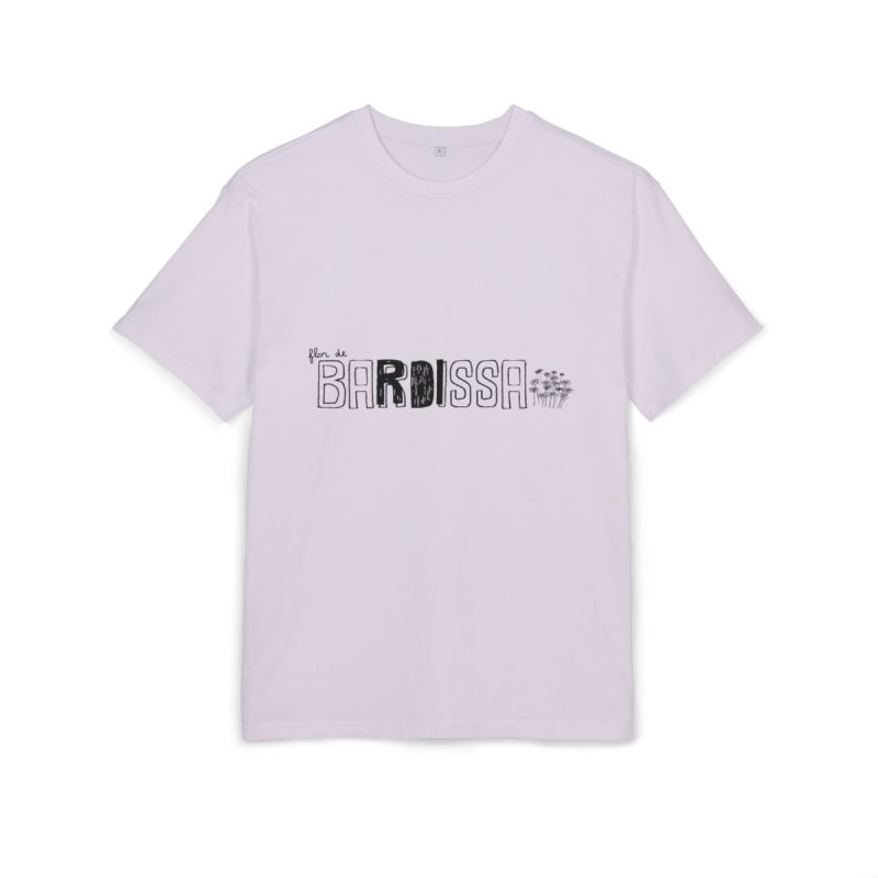 Camiseta oversize gruesa - Lila - Flor de bardissa