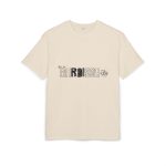 Camiseta oversize gruesa - Arena - Flor de bardissa