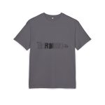 Camiseta oversize gruesa - Gris iman - Flor de bardissa