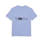 Camiseta oversize gruesa - Azul violeta - Flor de bardissa
