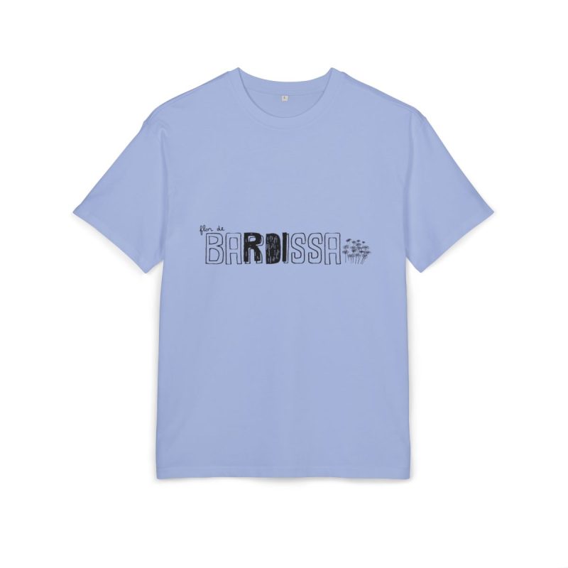 Camiseta oversize gruesa - Azul violeta - Flor de bardissa