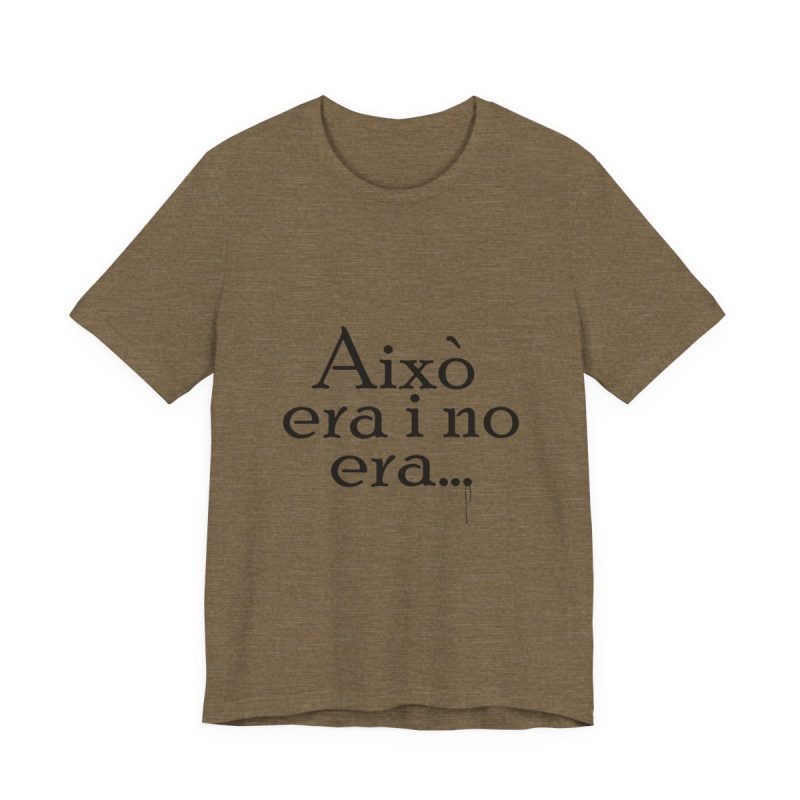 Camiseta jersey manga corta - Verde oliva jaspeado - Camiseta «Això era i no era…»