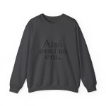 Sudadera cuello redondo - Gris oscuro jaspeado - Camiseta «Això era i no era…»