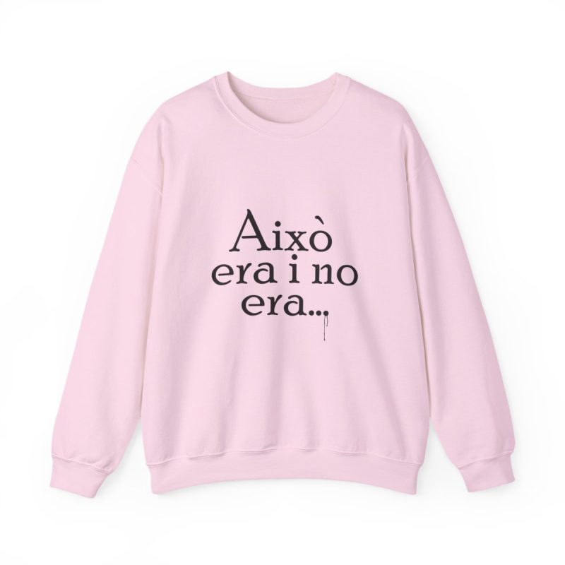 Sudadera cuello redondo - Rosa claro - Camiseta «Això era i no era…»
