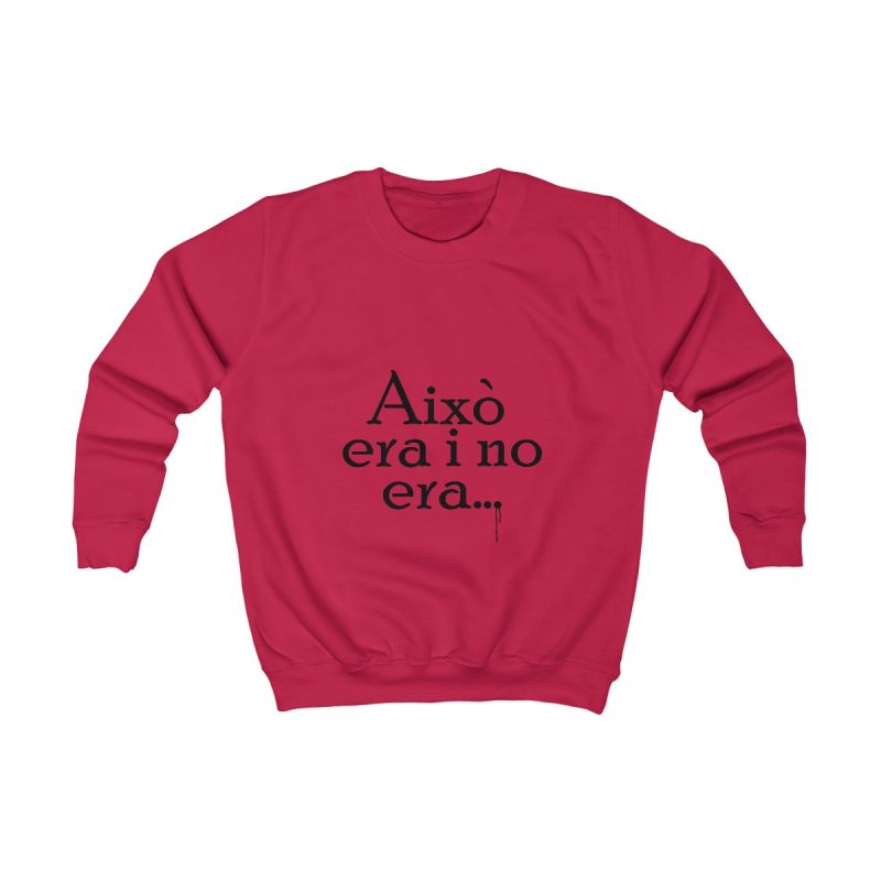 Sudadera infantil - Rojo fuego - Camiseta «Això era i no era…»