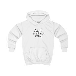 Sudadera con capucha infantil - Blanco artico - Camiseta «Això era i no era…»