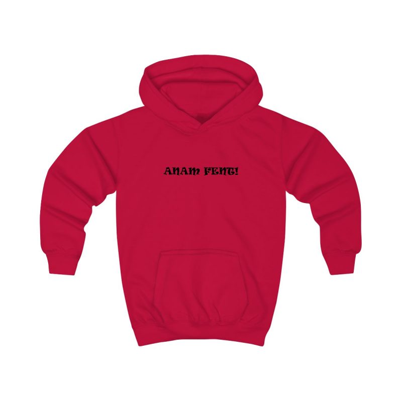 Sudadera con capucha infantil - Rojo fuego - Anam fent