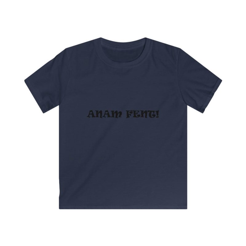 Camiseta infantil Softstyle - Azul marino - Anam fent