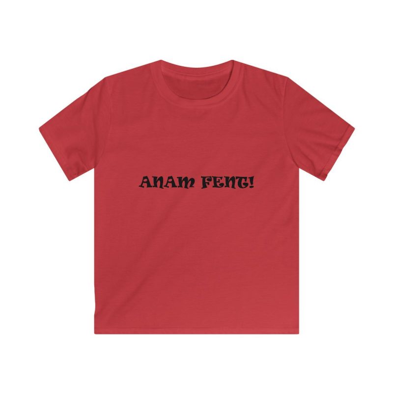 Camiseta infantil Softstyle - Rojo - Anam fent
