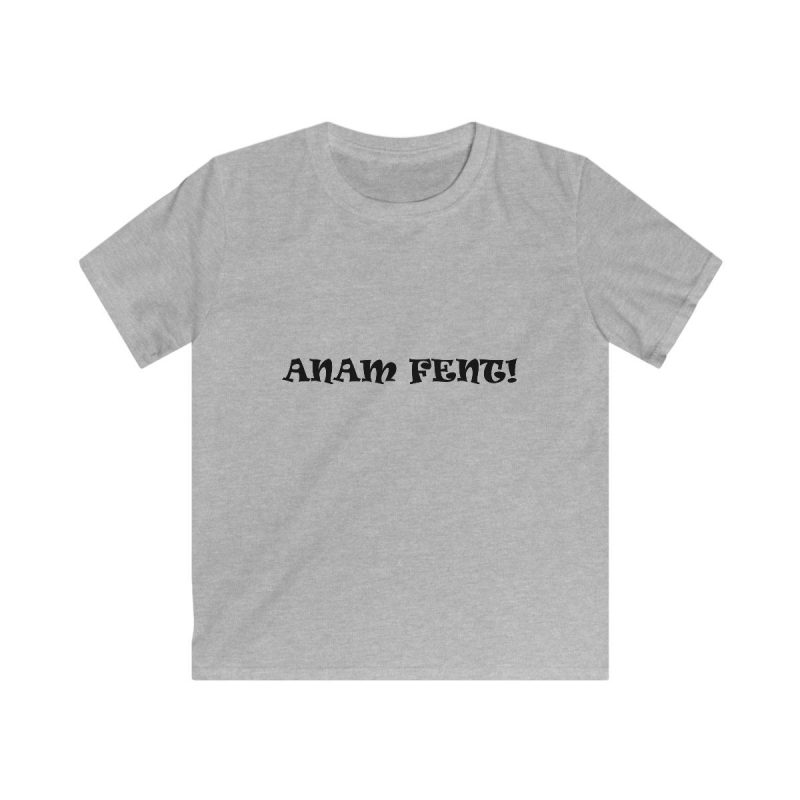 Camiseta infantil Softstyle - Gris deportivo - Anam fent