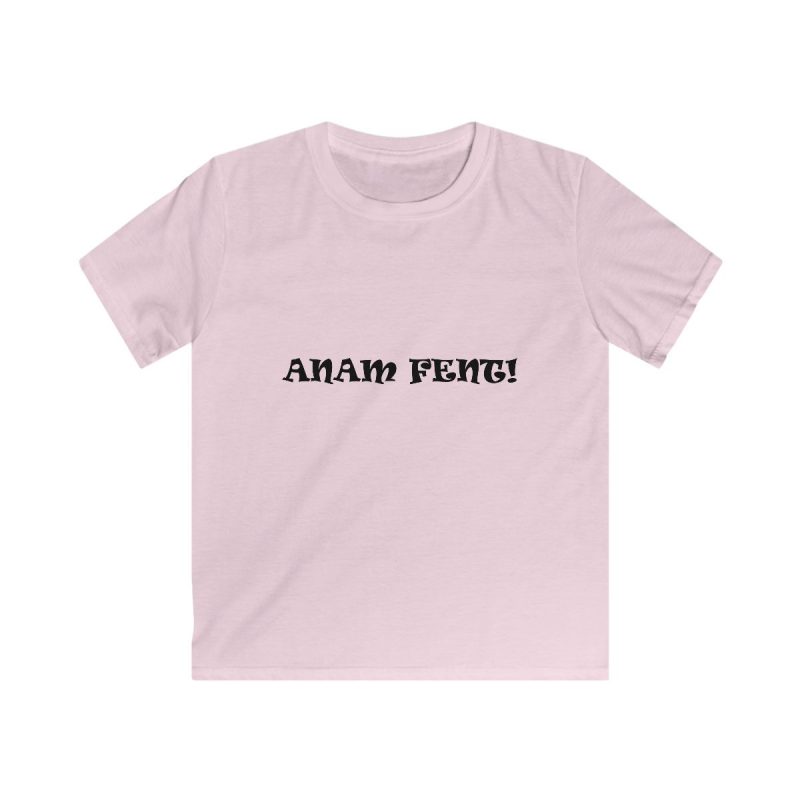 Camiseta infantil Softstyle - Rosa claro - Anam fent