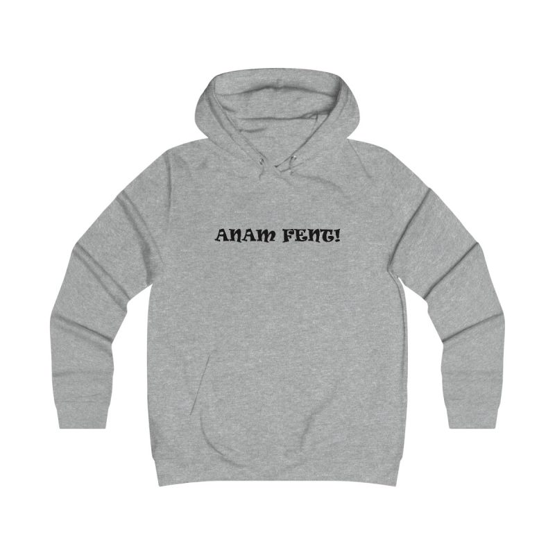 Sudadera universitaria mujer - Gris jaspeado claro - Anam fent