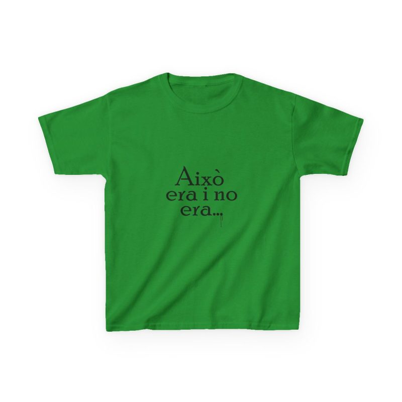 Camiseta infantil algodon grueso - Verde irlandes - Camiseta «Això era i no era…»
