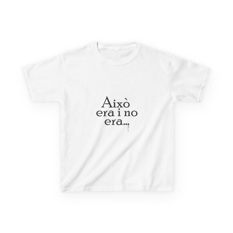 Camiseta infantil algodon grueso - Blanco - Camiseta «Això era i no era…»