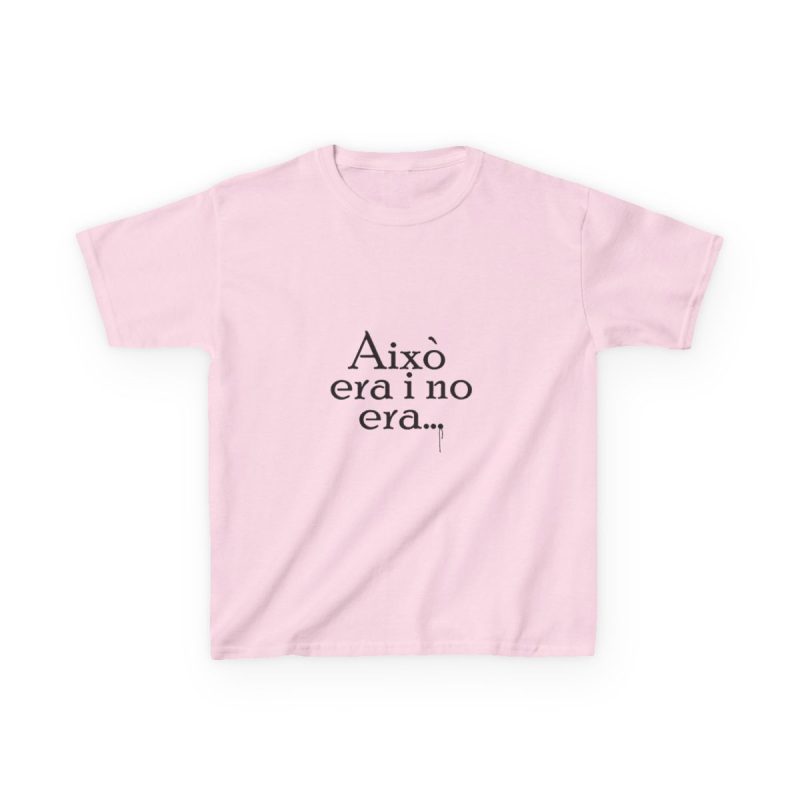 Camiseta infantil algodon grueso - Rosa claro - Camiseta «Això era i no era…»