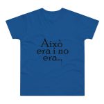 Camiseta hombre punto liso - Azul royal intenso - Camiseta «Això era i no era…»